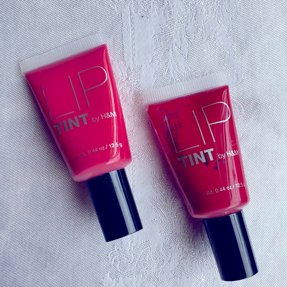 NWOT.  H&M Lip tint set of 2 extra large sizes of deeply pigmented colors.